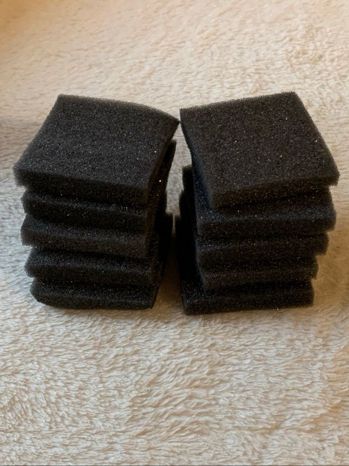 Lot 10 petites mousses carrés pour peinture