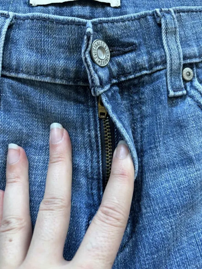 Jean levi’s 505 coupe straight leg droite bleu 00s y2k 2000s taille M/38 mi taille rare US - photo numéro 7