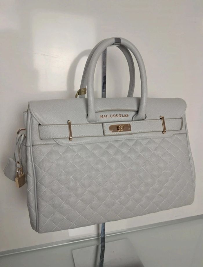 Mac Douglas sac à main cabas bandoulière été gris neuf