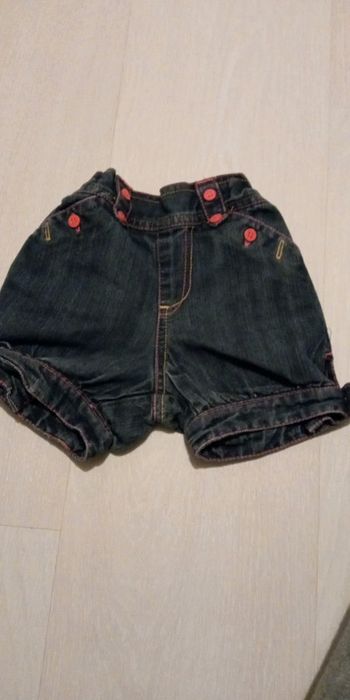 Short en jean bleu foncé tape à l'oeil