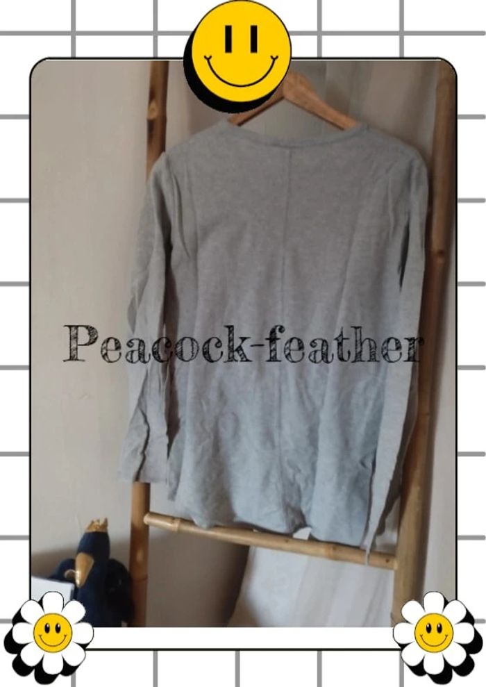 Pull h&m homme S/36 gris - photo numéro 6