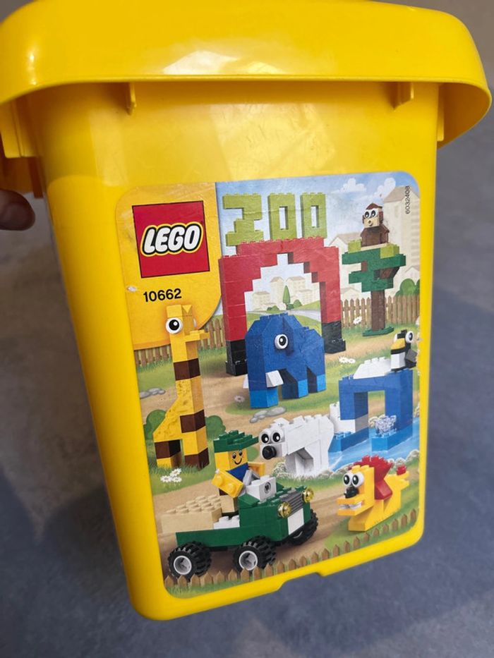 Caisse boîte lego VIDE 10662 couleur jaune - photo numéro 12