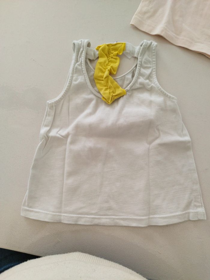 Lot de 2 tee shirt MC bébé fille 12 mois - photo numéro 4