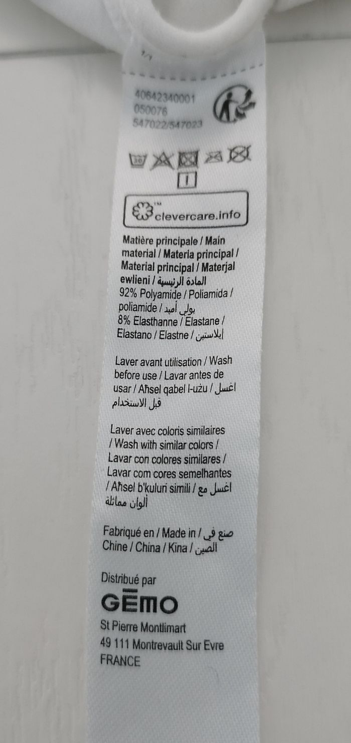 Brassière blanche 14/16 ans - photo numéro 4
