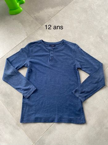 Tee shirt 12 ans bleu kiabi