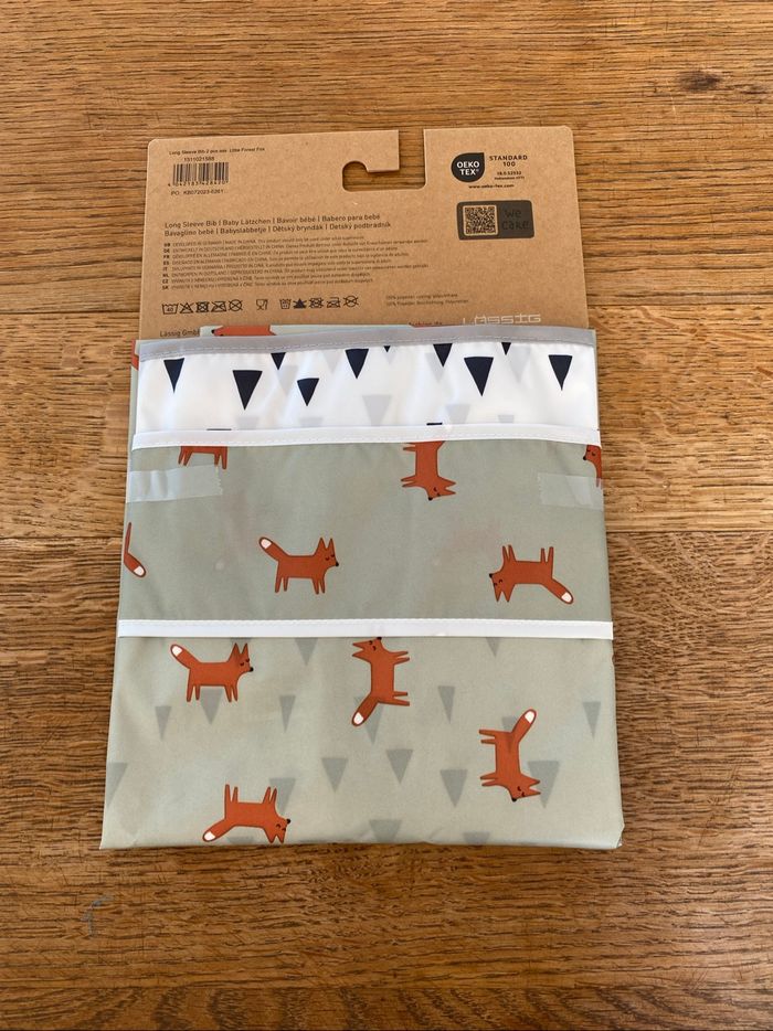 Bavoirs manches longues avec poche (2pcs) - photo numéro 2