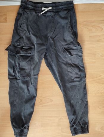 cargo gris delavé 12 13 ans