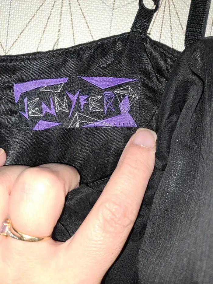 Robe de soirée femme noire M Jennyfer tbe - photo numéro 5