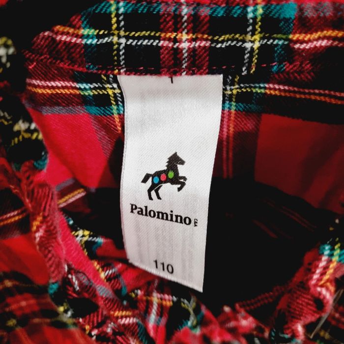Robe rouge fille motifs tartan - photo numéro 3