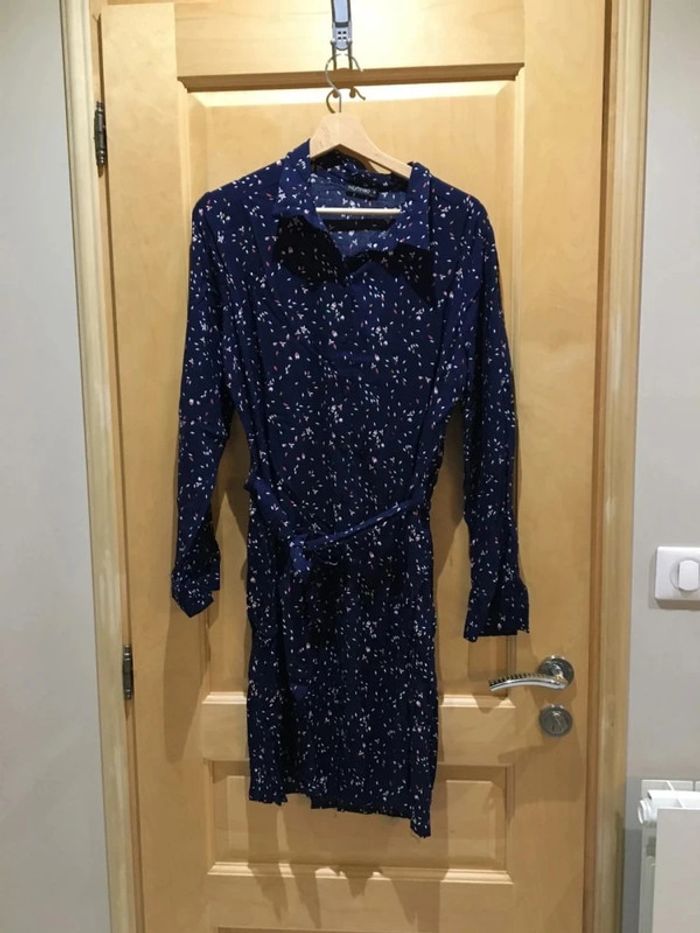 Robe chemise marine un extenso