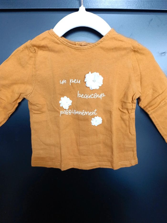 Tee shirt manches longues 6M