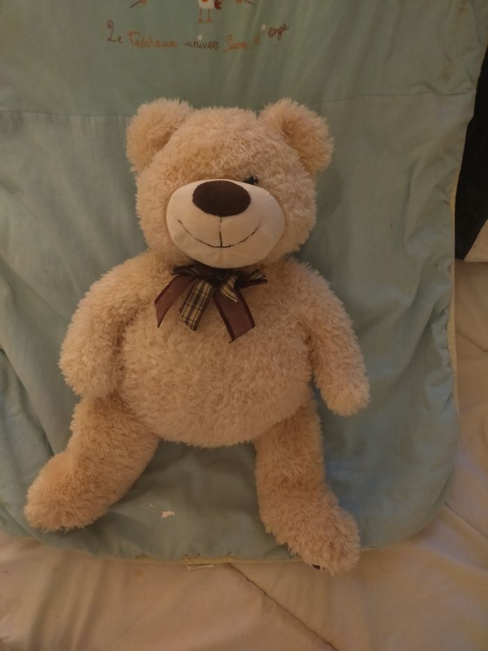 Ours en peluche beige - photo numéro 2