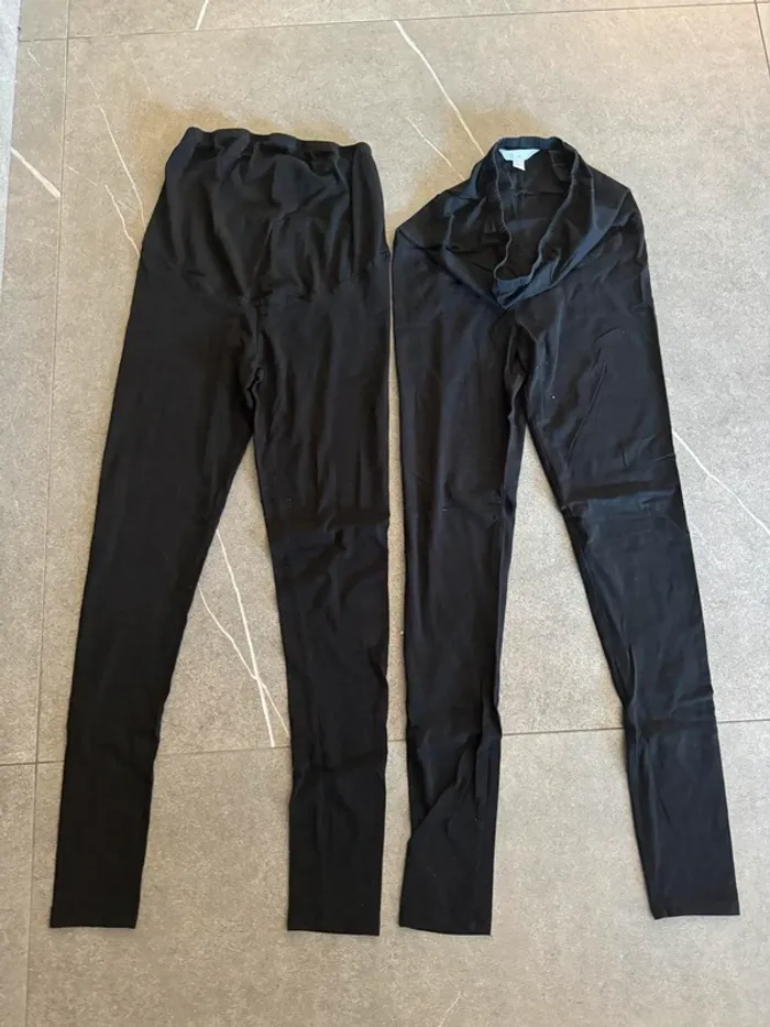 lot de 3 leggings de grossesse  simple noir