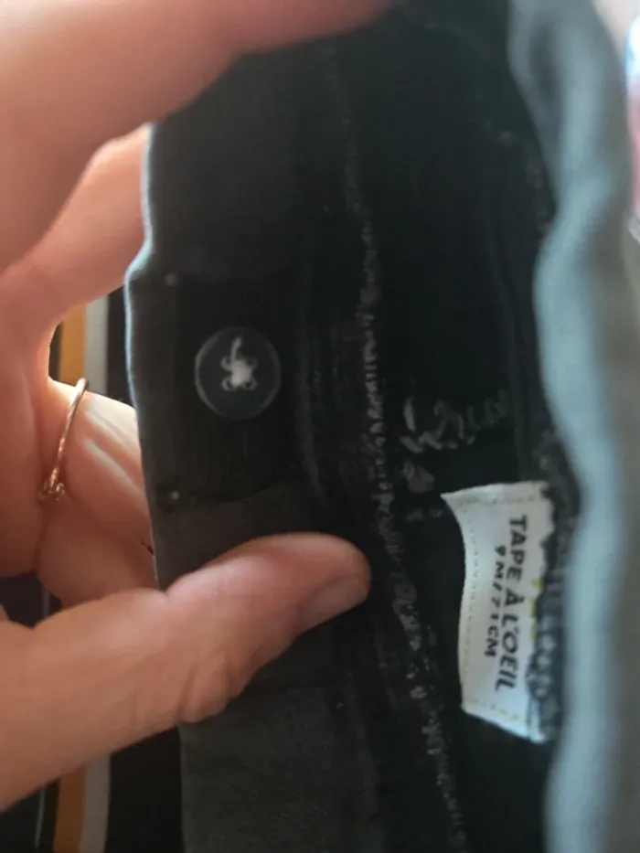 Jean élastique taille tape a l'œil - photo numéro 4