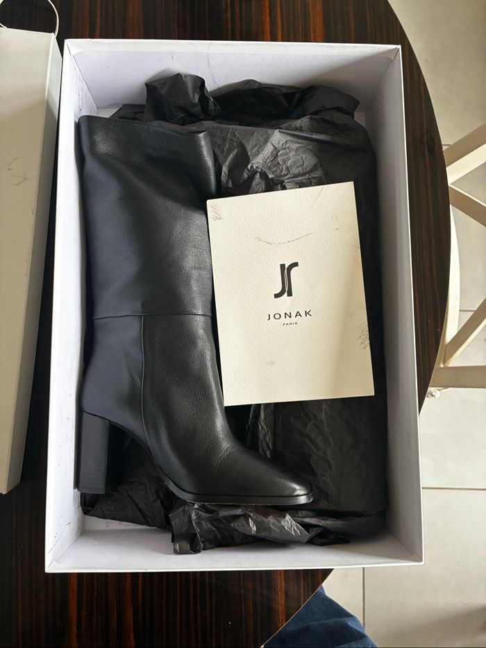 Bottes noires Jonak à talons hauts - Vannes - photo numéro 7