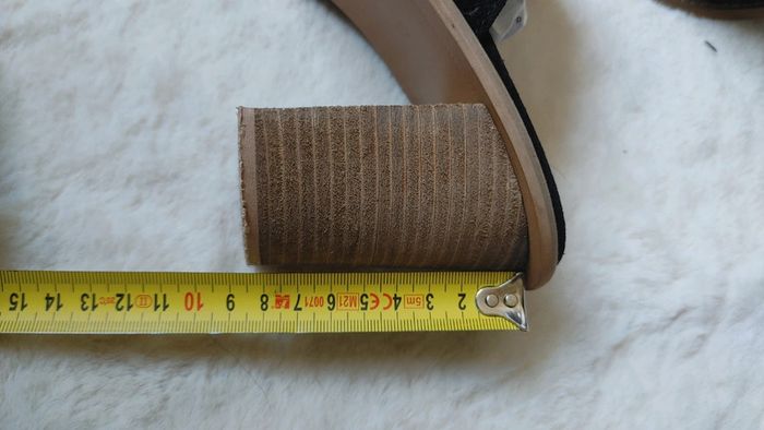 Mule en cuir daim noire talon 8 cm - photo numéro 6
