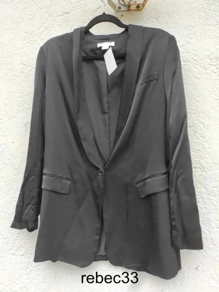 Veste blazer satin