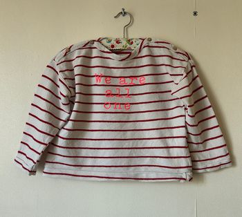 top été ample style marinière rayé taille 3/4 ans