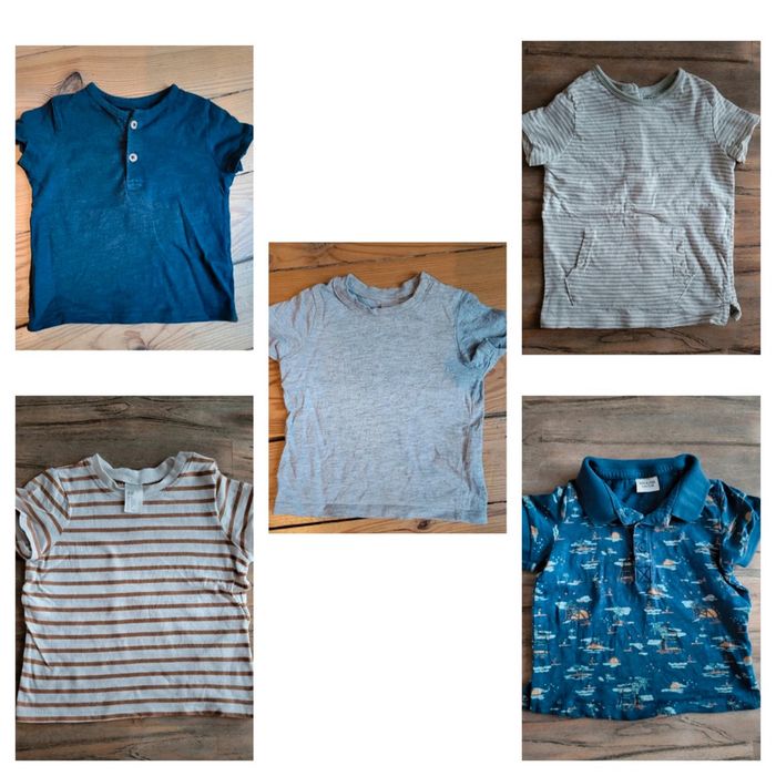 Lot 5 t-shirt 12 mois
