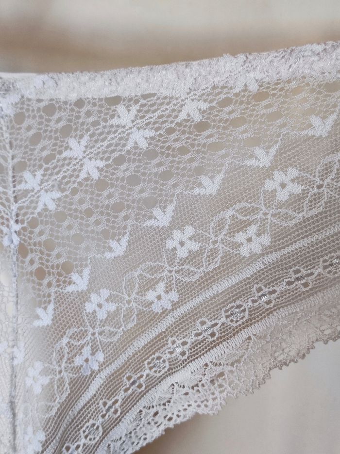 Culotte blanche dentelle - 38/M - photo numéro 4