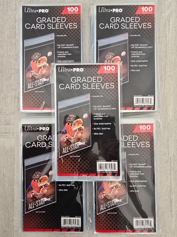 Lot de 5 paquets de 100 Graded Card Sleeves Ultra Pro 