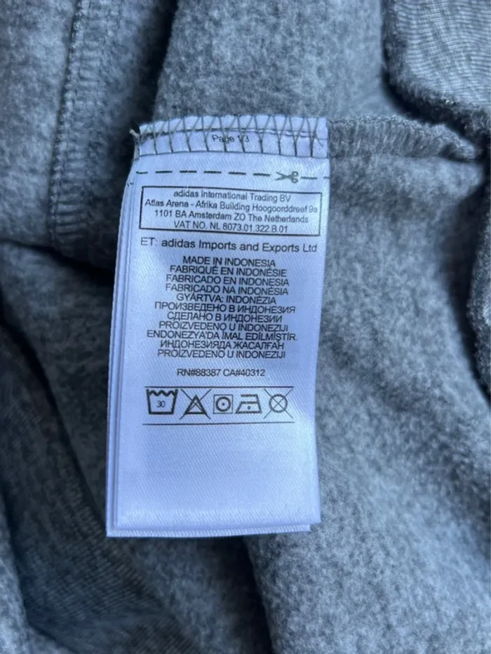 Crewnek Sweat Adidas Gris Taille M - photo numéro 9