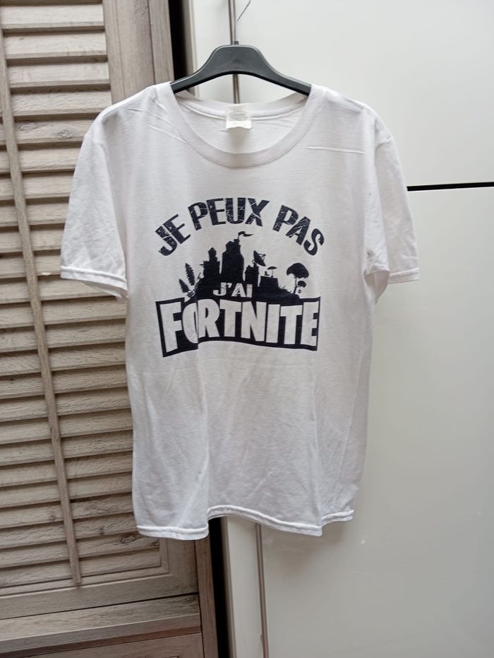 Tee-shirt S "Je peux pas j'ai Fortnite