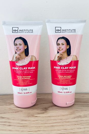 Lot de 2 masques à l'argile rose marque Idc Institute Neufs