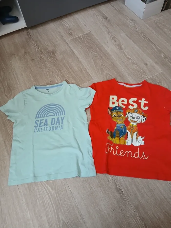 Lot de 2 tee shirts garçon 8 ans