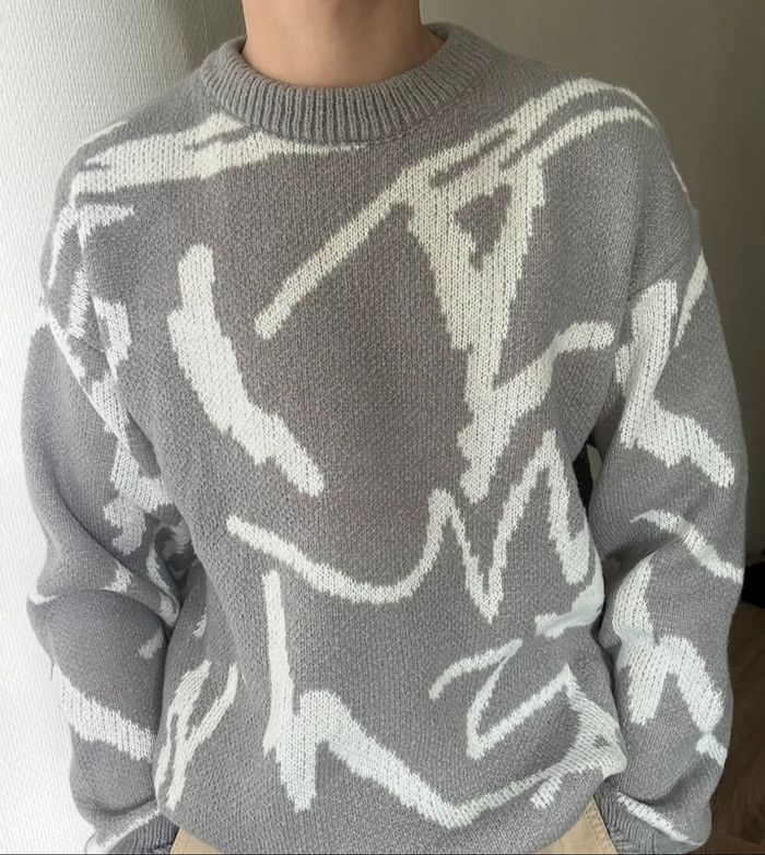 Pull Gris Aesthetic Taille M
