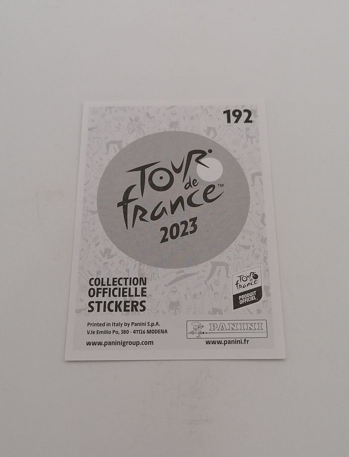Panini Tour de France 2023 sticker N° 192 - photo numéro 3