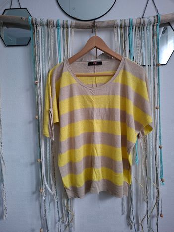 Pull léger manche courte 