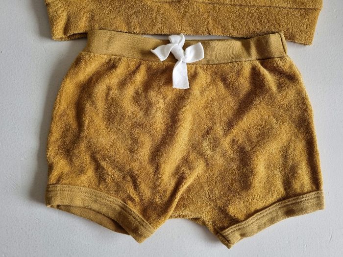 Ensemble short éponge Petit Bateau moutarde 18 mois - photo numéro 5