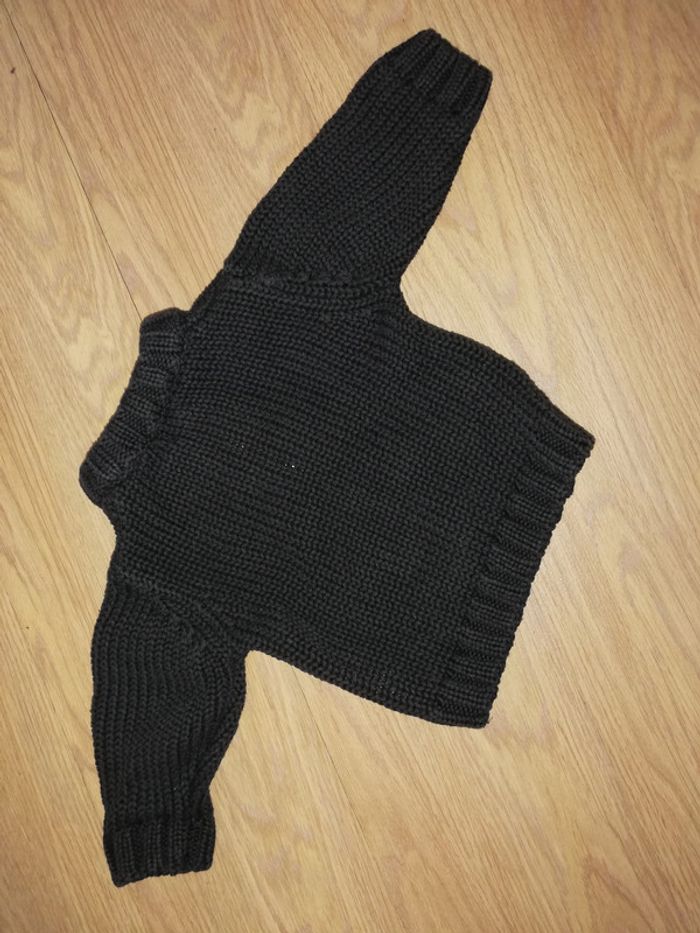 Gilet kiabi marron 3 mois zippé super état - photo numéro 2