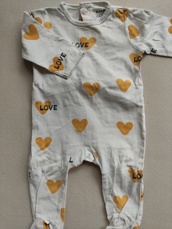 Pyjama mixte été Kiabi ouverture de dos 6 mois