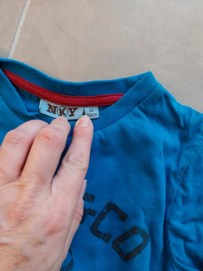 Tee shirt bleu T4A - photo numéro 3