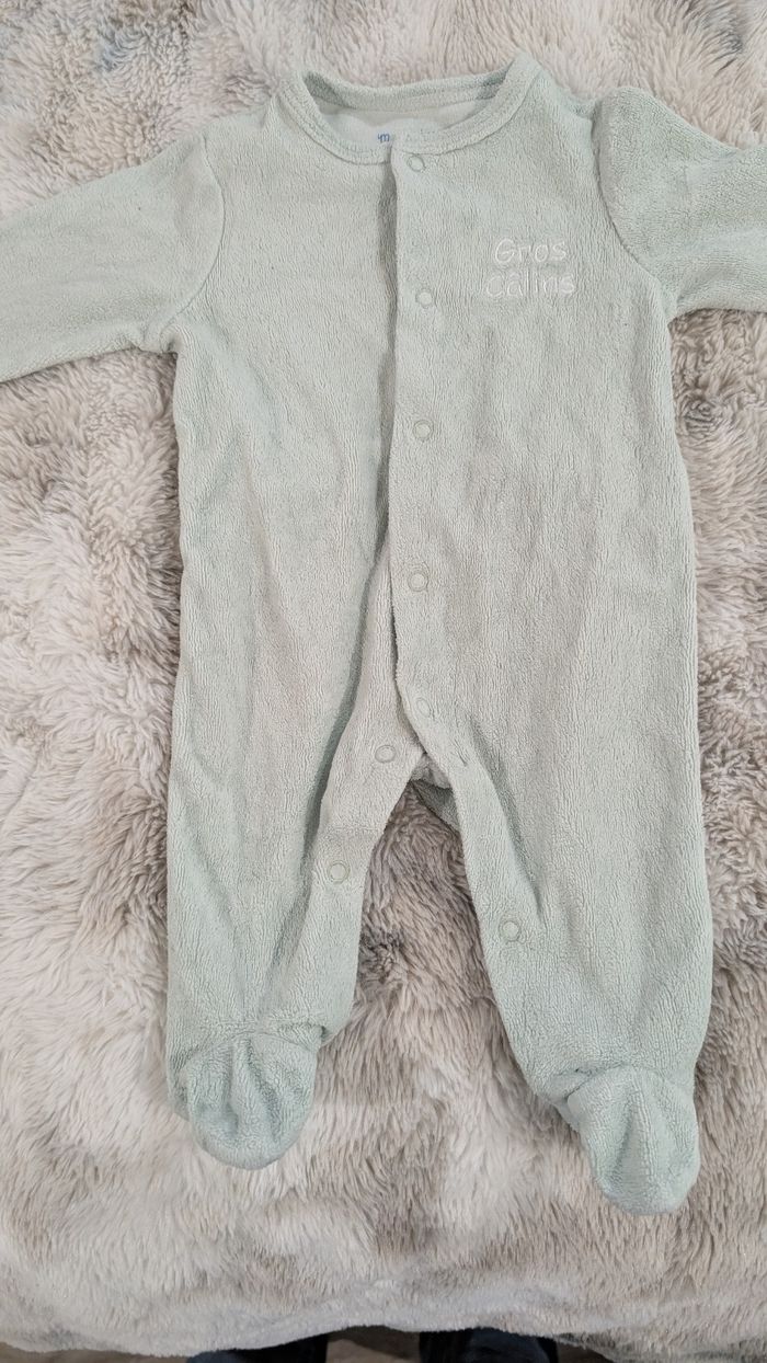 Pyjama Mes Petits Cailloux taille 1 mois - photo numéro 2