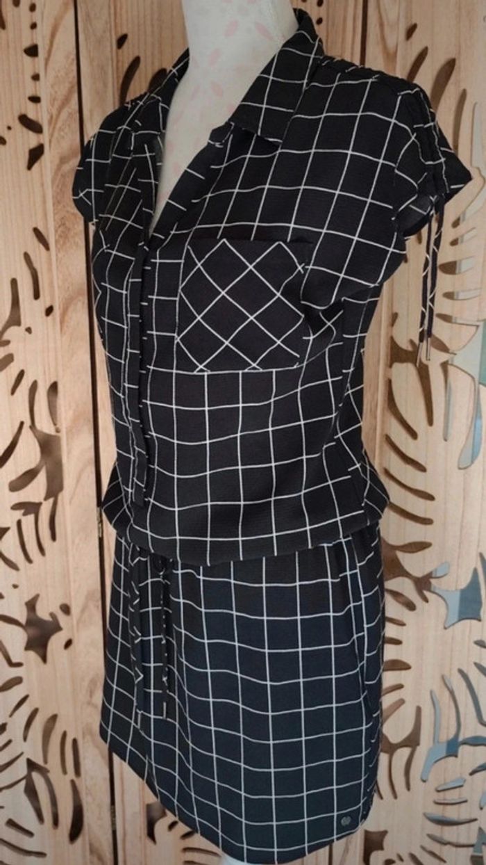 Robe à carreaux col chemise T XS Bonobo - photo numéro 3