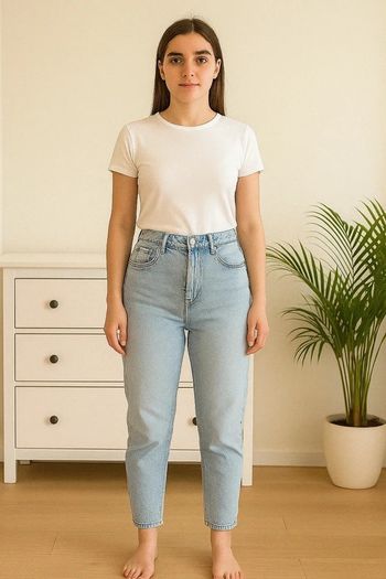 Jean bershka mom slim 36