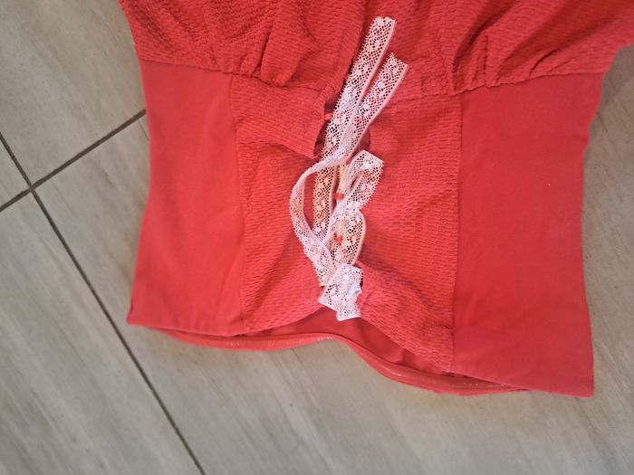 Robe bustier Paprika NafNaf Taille 34 - photo numéro 8
