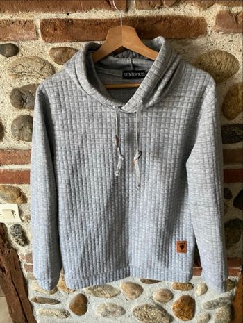 Sweat homme gris taille L Siimwhwrss