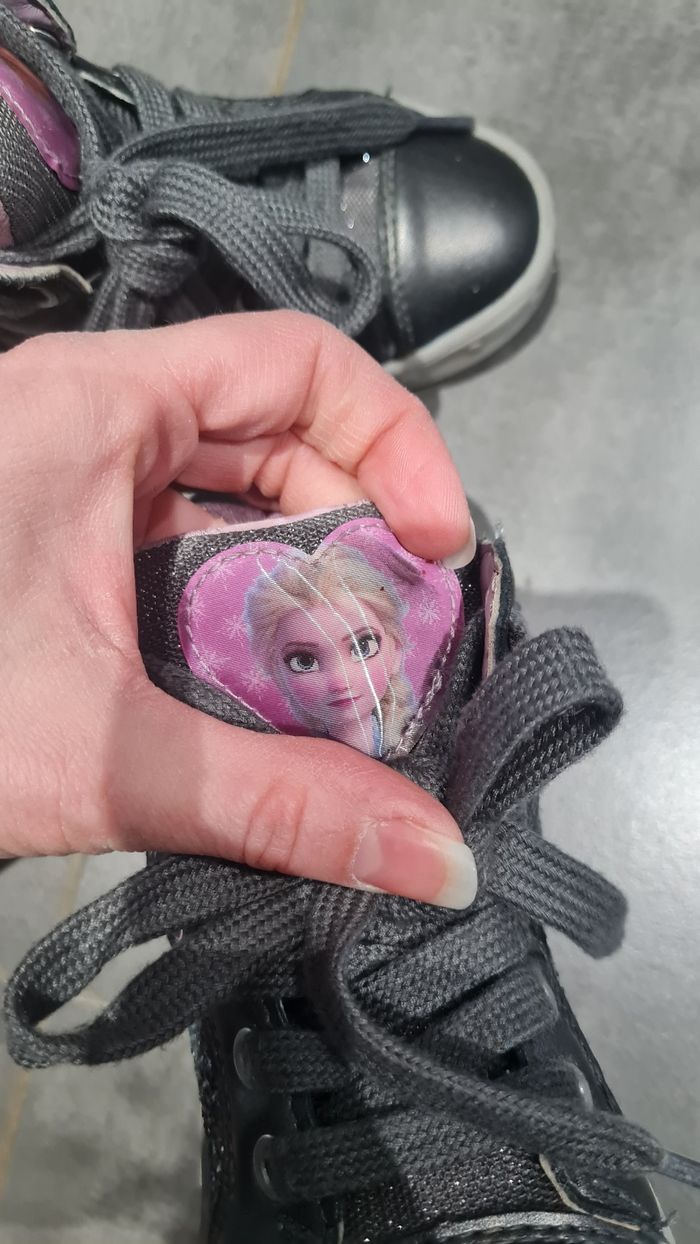 Paire baskets montantes geox la reine des neiges 25 - photo numéro 4