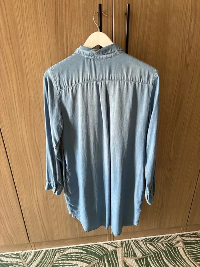 Chemise longue denim vero moda - photo numéro 2