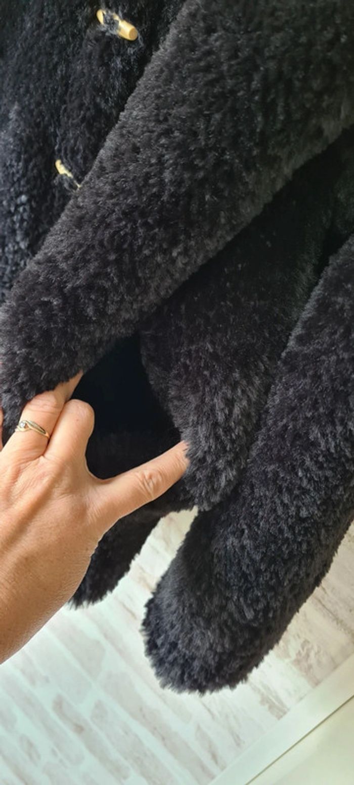 Blouson/doudoune noir fait main - photo numéro 10