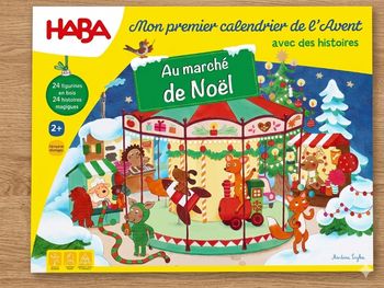 Mon Premier Calendrier de l'Avent HABA - "Au Marché de Noël" (NEUF)