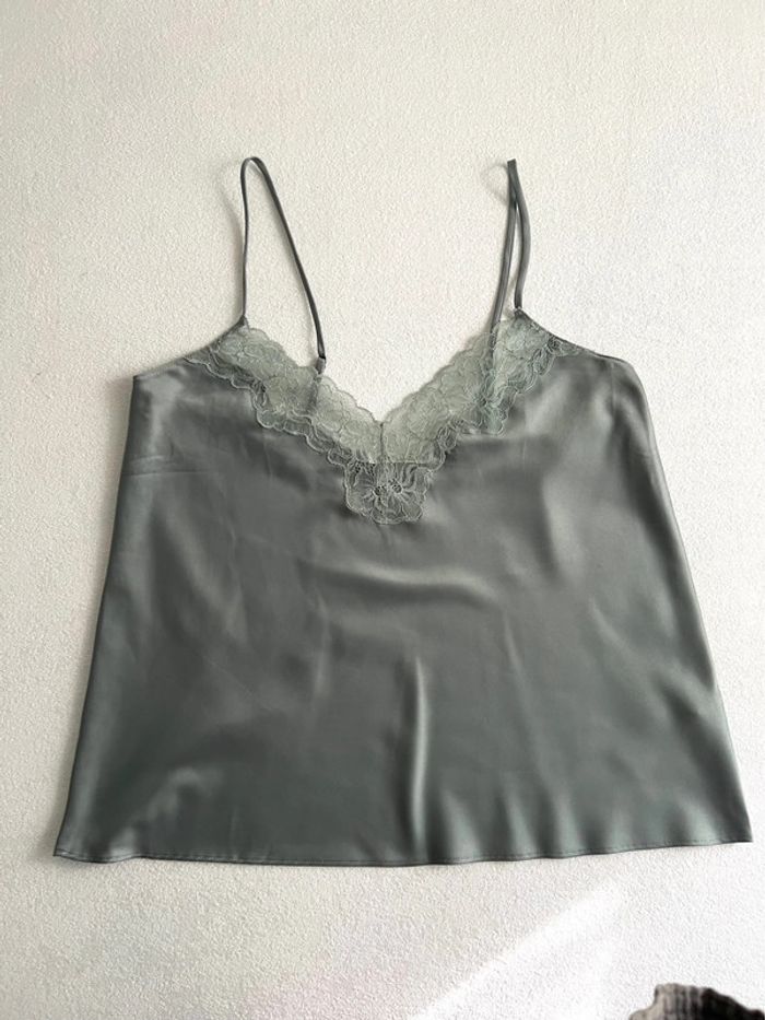 Ensemble short et top en satin Oysho M - photo numéro 2