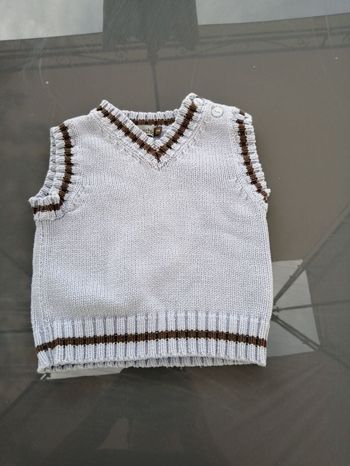 pull sans manches 3 mois baby chic