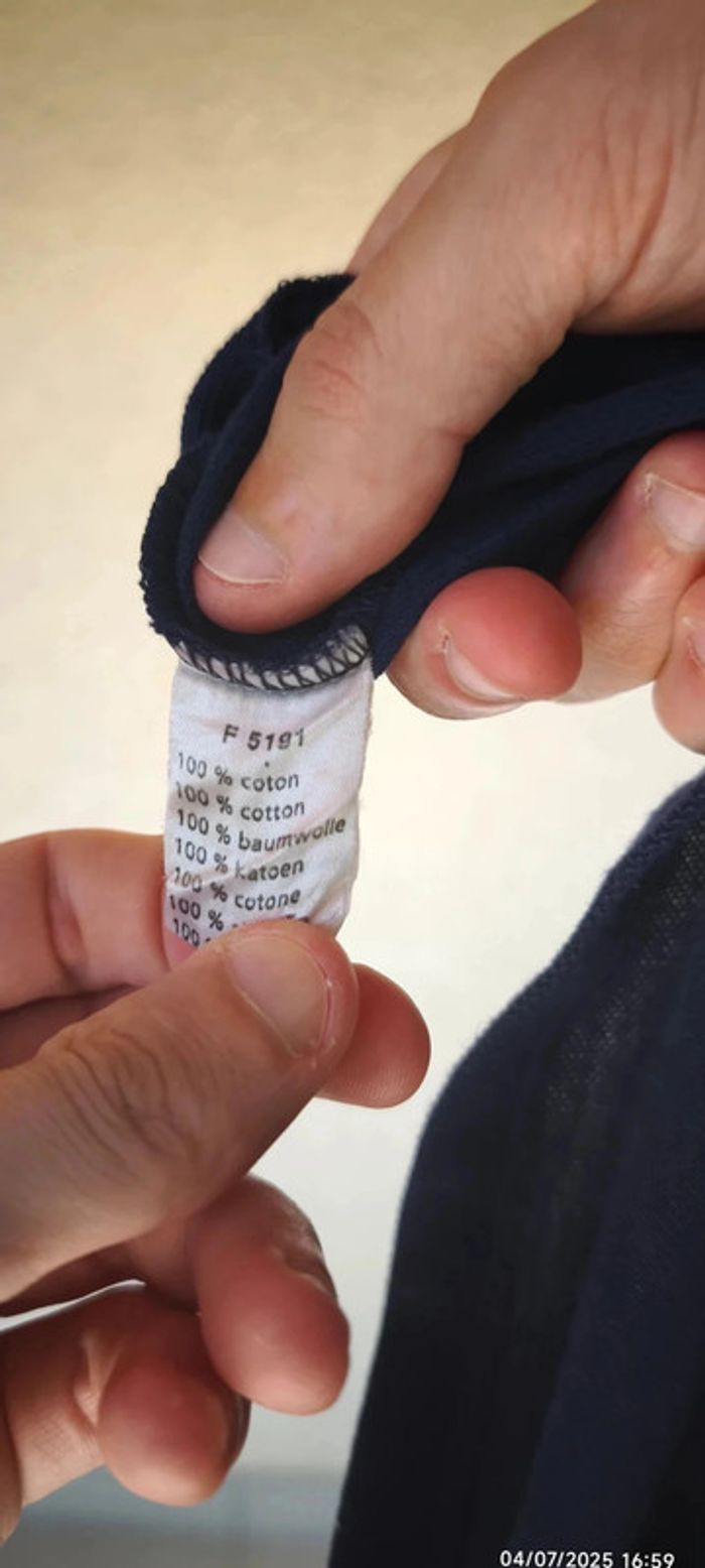 Polo Lacoste enfant Taille 8ans Bleu - photo numéro 6