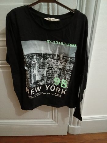 Tee-shirt H&M noir et multicolore