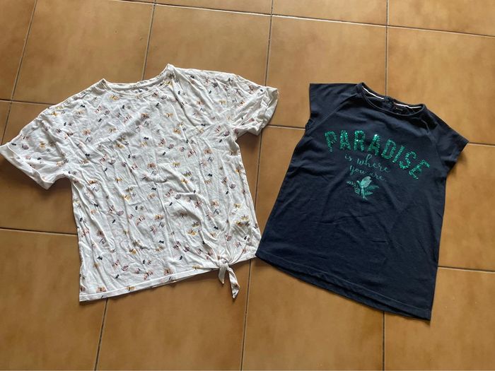 Lot t shirts fille 10 ans